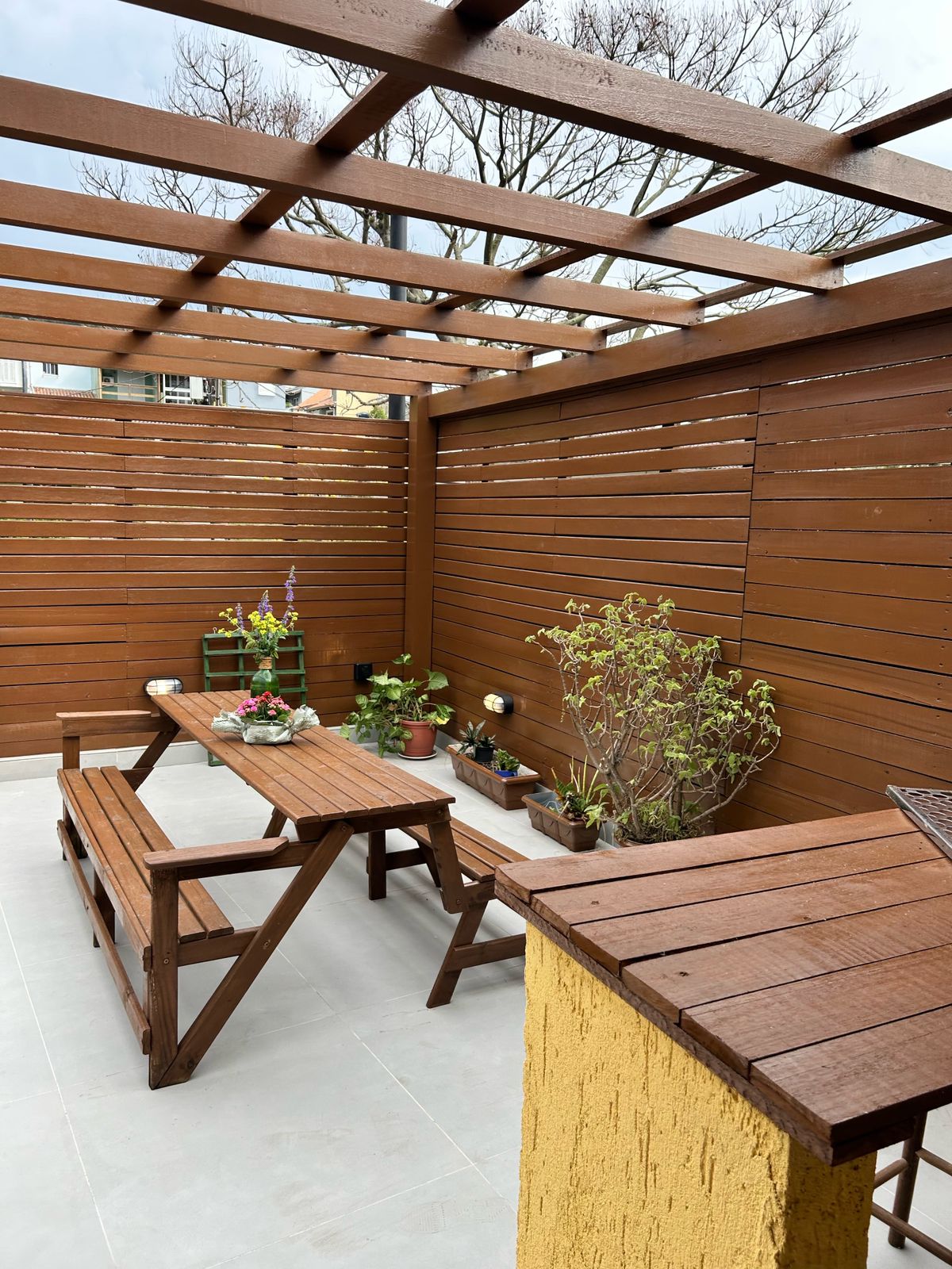 Pérgola e área externa