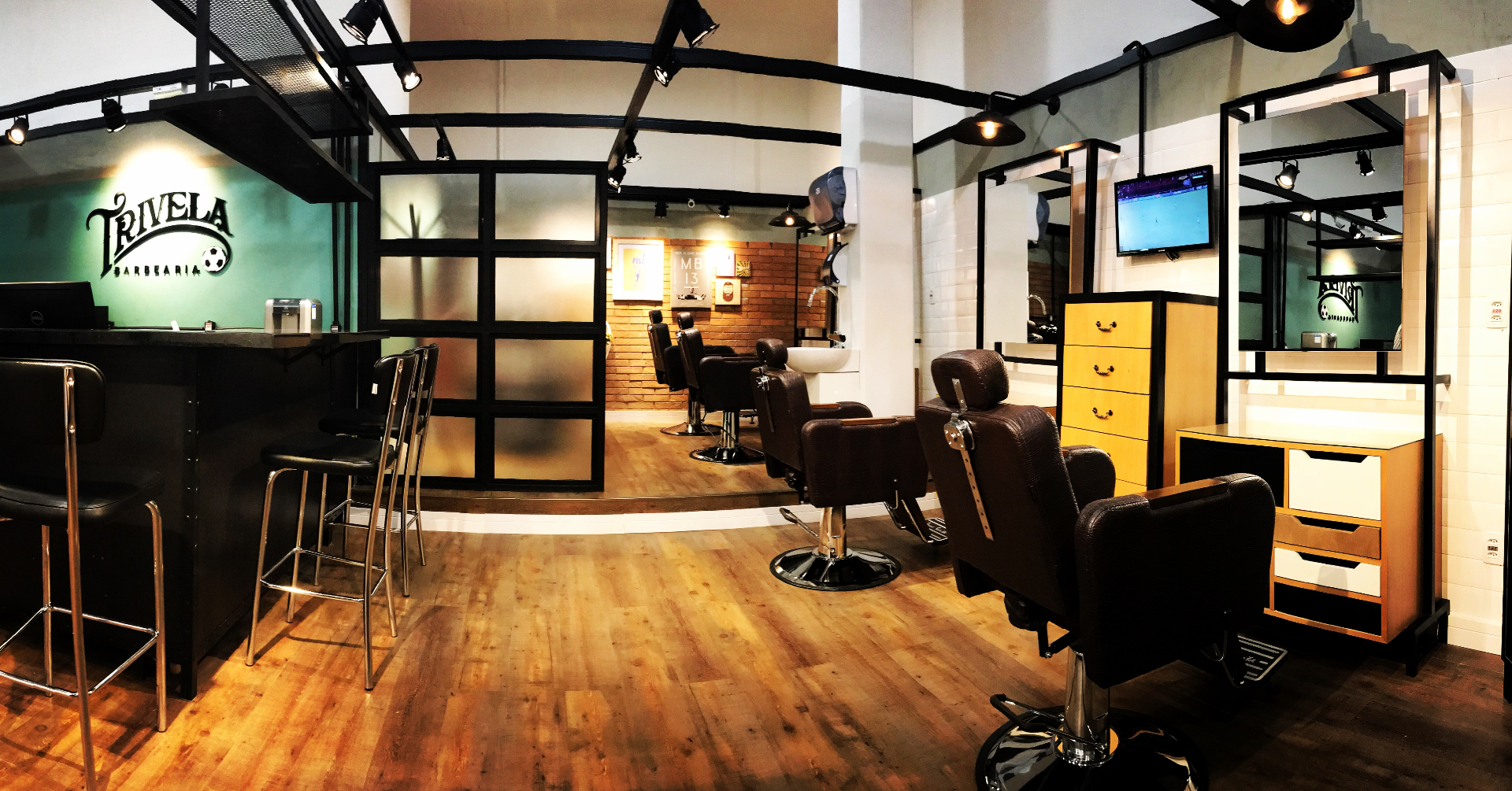 Barbearia Trivela · ambiente comercial